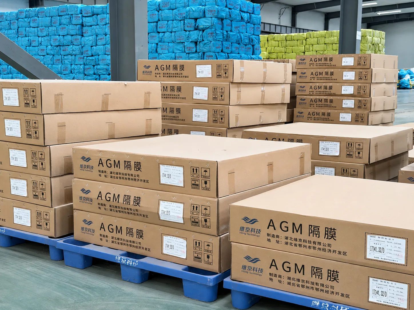 AGM separator packing for energy storage battery projects