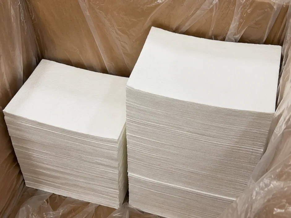 AGM separator sheet packaging and sample support