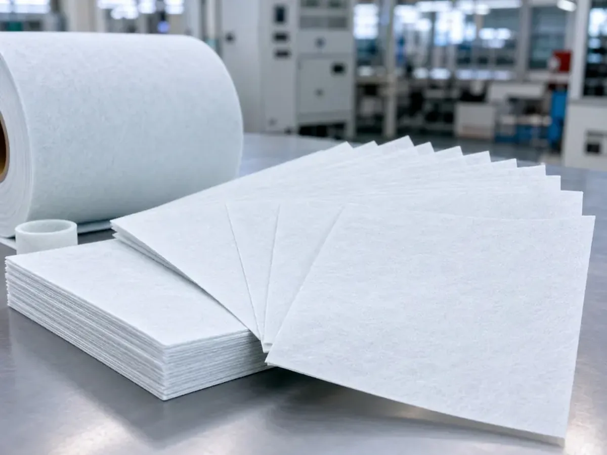AGM separator sheet edge and thickness detail